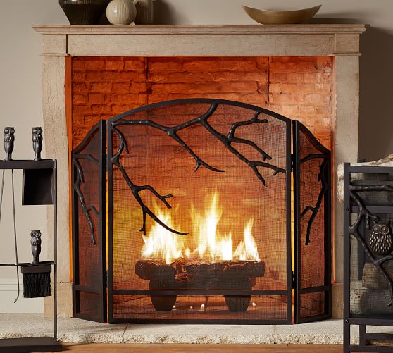 Owl Fireplace Collection Pottery Barn