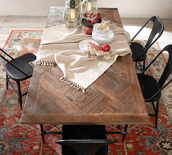 Parquet Dining Table Pottery Barn