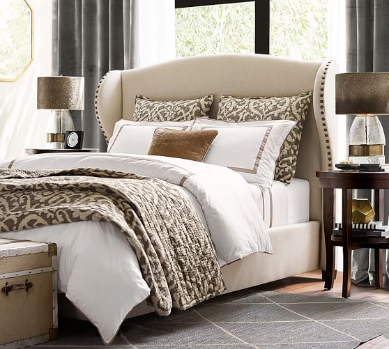 Morgan Organic Bedding Set - Black | Pottery Barn