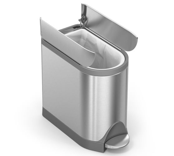 simplehuman® 10 Litre Butterfly Trash Can Pottery Barn