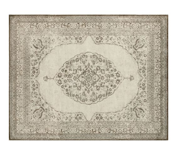 Elyse Printed Rug Gray Pottery Barn Elyse Printed Rug Gray