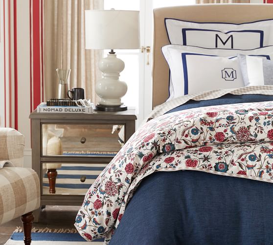 Miranda Mirrored Nightstand Pottery Barn