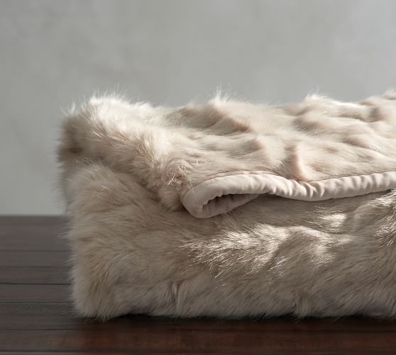 Faux Fur Throws & Faux Fur Blankets | Pottery Barn
