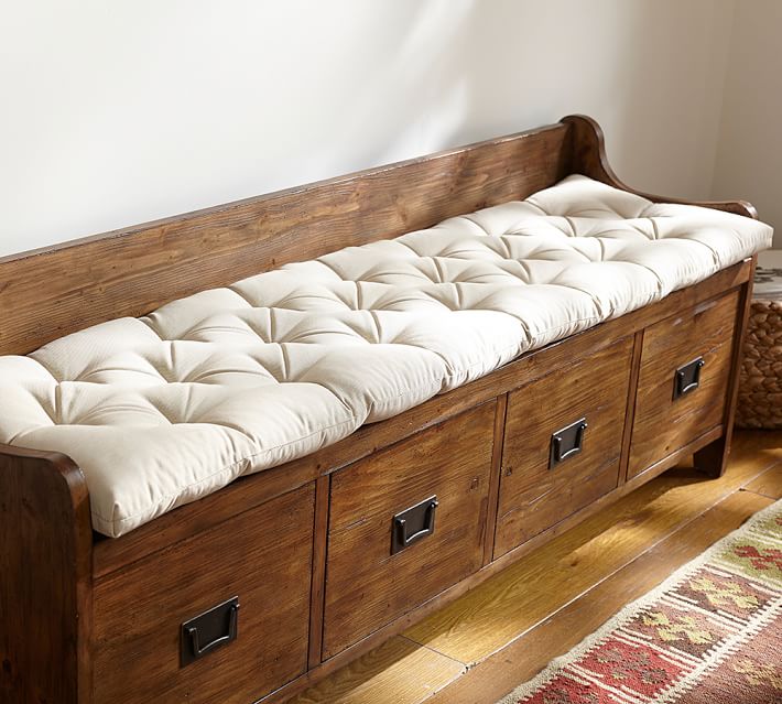 plush bench cushion