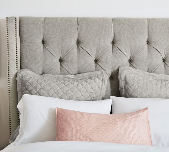 Harper Tufted Tall Headboard Pottery Barn