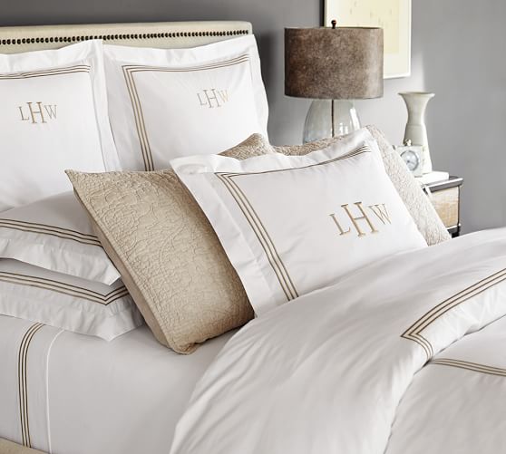 Grand Organic Duvet Cover & Sham Blue Pottery Barn