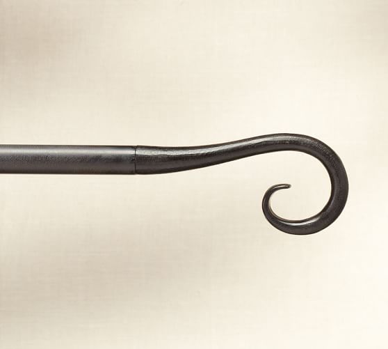 CastIron Scroll Finial Curtain Rod Pottery Barn