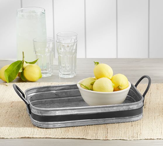 Galvanized Tray Small Pottery Barn