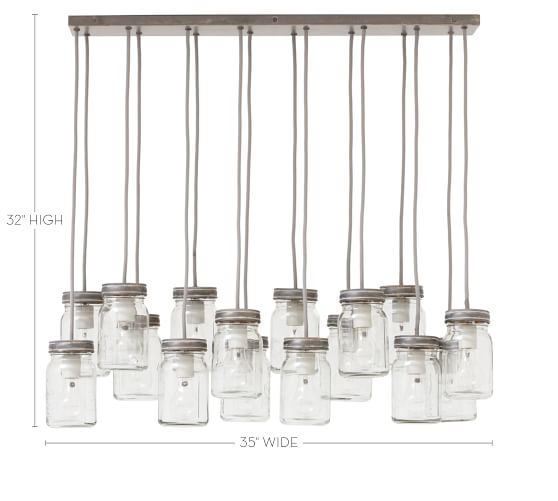 Exeter 16 Jar Chandelier Pottery Barn Scroll To Next Item