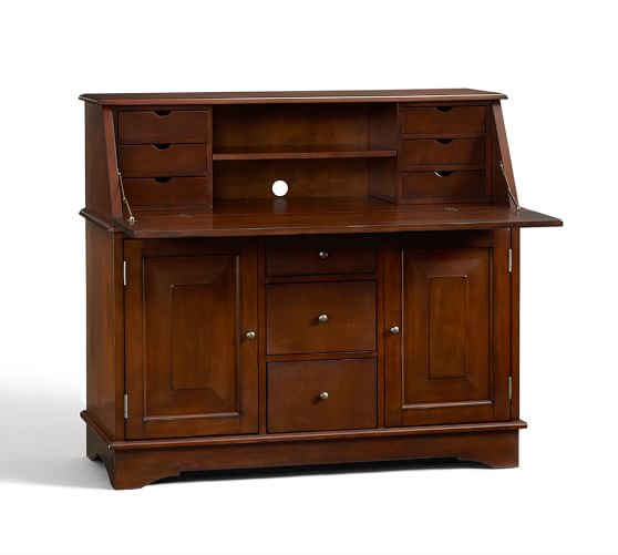 Graham Secretary Desk Large, Office Desk Pottery Barn