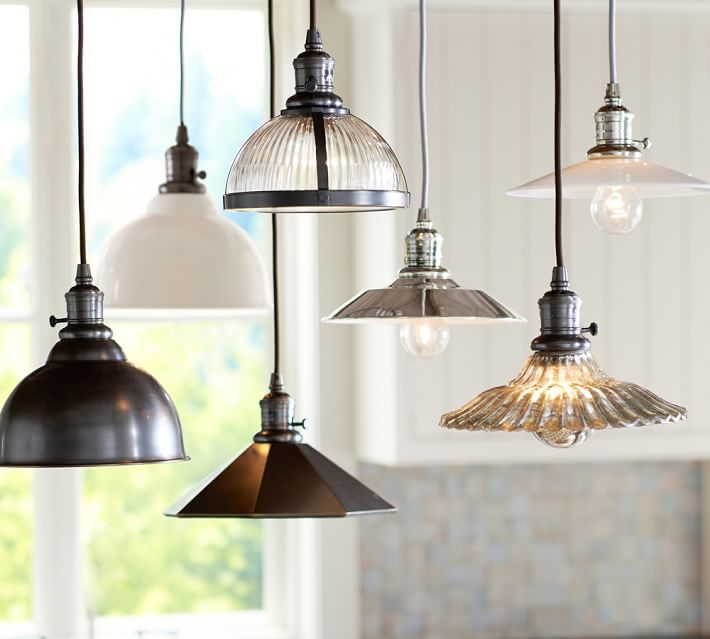 Pb Classic Pendant With Easton Glass Shade Pottery Barn