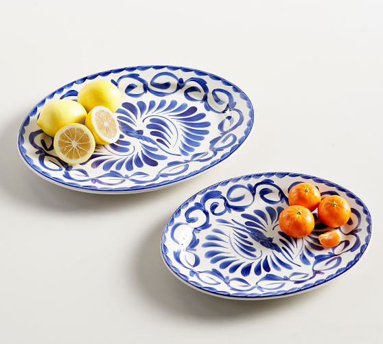 Puebla Oval Serve Platter, Small
