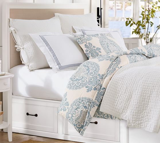 Grand Organic Duvet Cover & Sham Blue Pottery Barn