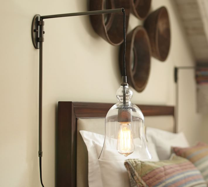 Madison Gl Pendant Sconce Pottery Barn
