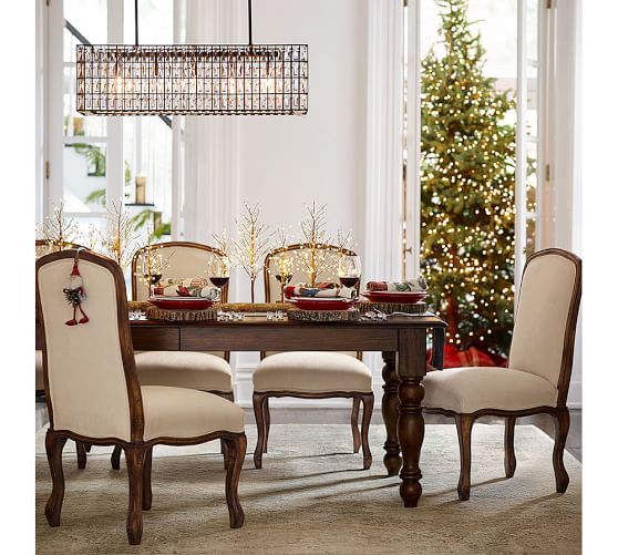 Evelyn Extending Rectangular Dining Table Pottery Barn