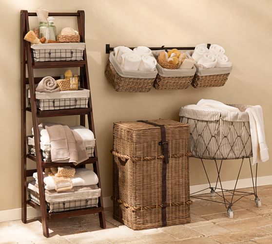 Benchwright Ladder Floor Storage Pottery Barn