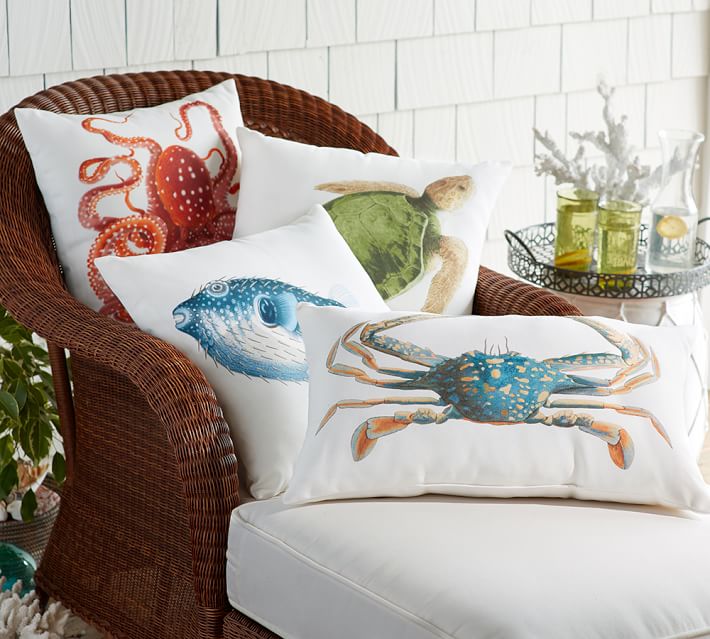 La Paz Turtle Indoor Outdoor Pillow Pottery Barn