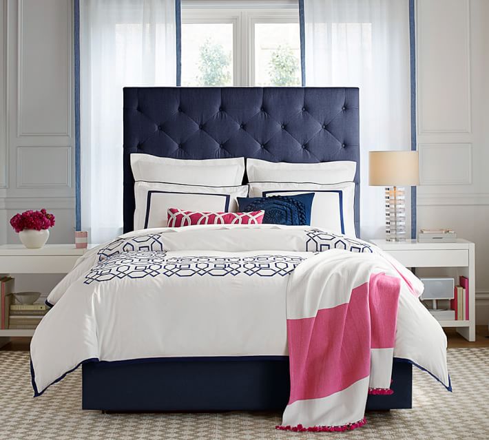 Lorraine Tufted Tall Bed Pottery Barn