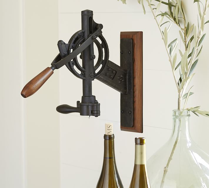 Vintner S Wall Mount Wine Opener Pottery Barn
