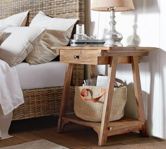 Palma Reclaimed Wood Nightstand Pottery Barn Palma Reclaimed Wood Nightstand Saved View Larger Roll Over Image To Zoom Scroll Previous Item