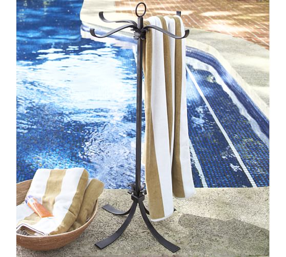 Bronze Pool Storage Towel Valet Pottery Barn Bronze Pool Storage Towel Valet