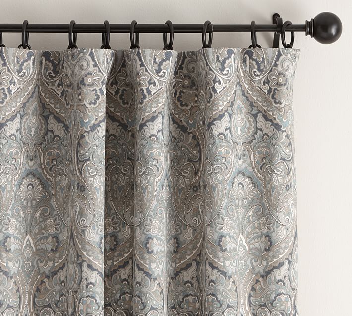 Mackenna Paisley Curtain Blue Pottery Barn