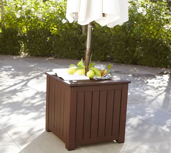 Chatham Umbrella Stand Side Table Honey Outdoor Umbrellas Chatham Umbrella Stand Side Table Honey
