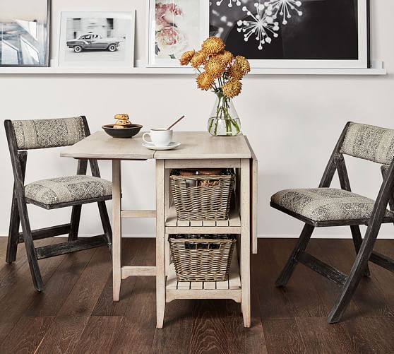Alice Gateleg Storage Table Pottery Barn Alice Gateleg Storage Table