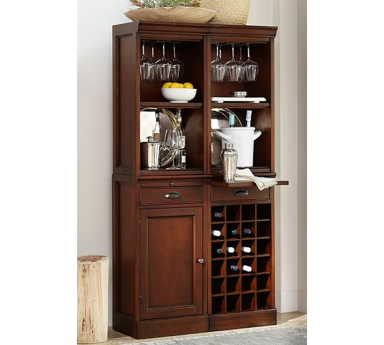 Modular Bar System With 2 Standard Hutches 1 Cabinet Base And Modular Bar System With 2 Standard Hutches 1 Cabinet Base And Wine Grid