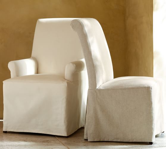 Pb Comfort Roll Slipcovered Dining Chairs Pottery Barn Pb Comfort Roll Slipcovered Dining Chairs
