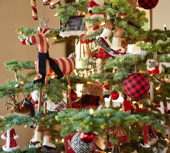 Red Plaid Ball Ornaments Pottery Barn Roll Over Image to Zoom - Red Plaid Ball Ornaments Pottery Barn