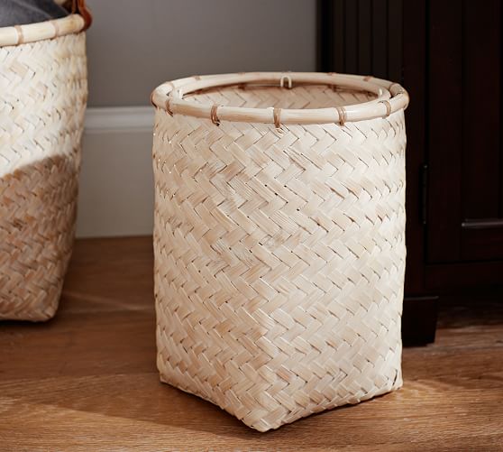 Whitewashed Wastebasket Pottery Barn Whitewashed Wastebasket