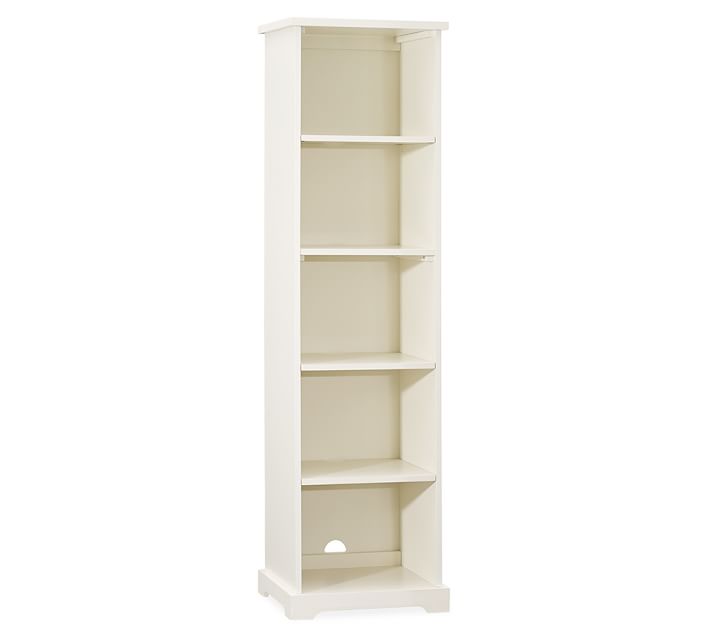 Samantha Narrow Bookcase Antique White Pottery Barn