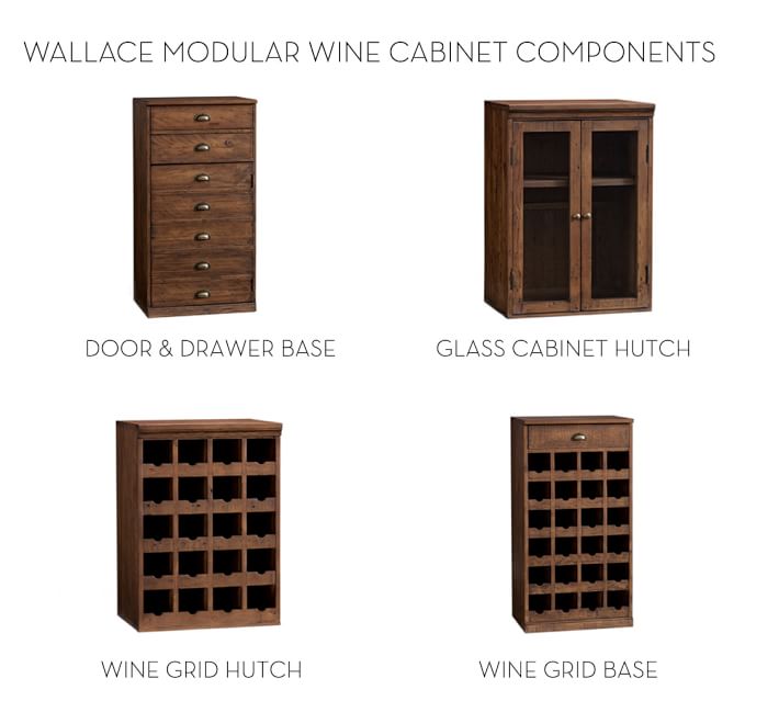 Build Your Own Wallace Reclaimed Wood Modular Cabinets Pottery Barn