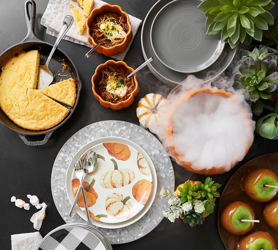 Pumpkin Snack Bowl, Set of 4 Pottery Barn