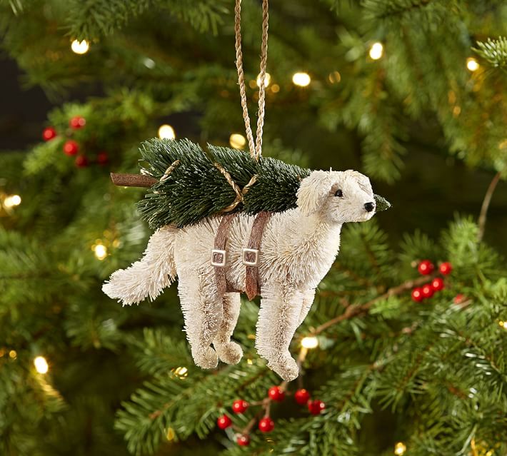 Bottlebrush Lab Ornament Pottery Barn - Bottlebrush Lab Ornament Pottery Barn