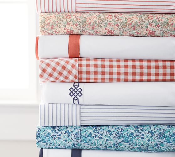 Alissa Organic Floral Sheet Set Pottery Barn