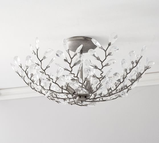 Bella Flush Mount Pottery Barn Bella Flush Mount