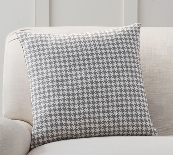 Houndstooth Reversible Plaid Pillow Cover Pottery Barn