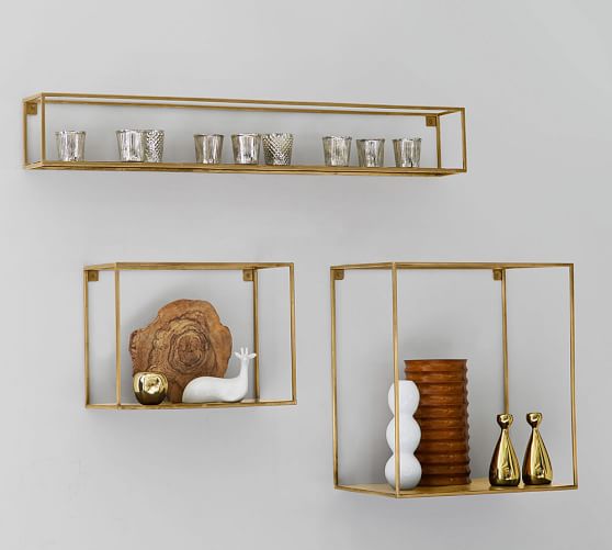 Cube Display Shelves Bronze Finish Pottery Barn Cube Display Shelves Bronze Finish
