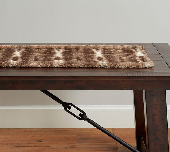 Faux Fur Centerpiece Table Runner Caramel Ombre Pottery Barn Faux Fur Centerpiece Table Runner Caramel Ombre