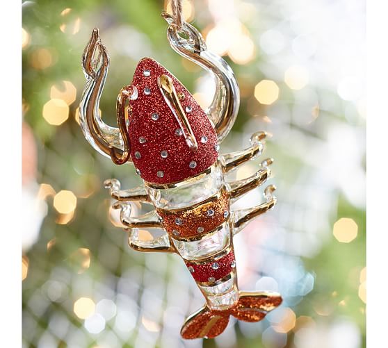 Glass Lobster Ornament Pottery Barn Glass Lobster Ornament - Glass Lobster Ornament Pottery Barn