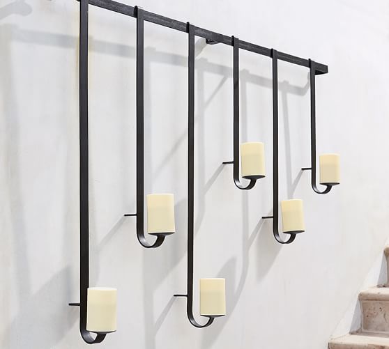 Hanging Wall Mount Pillar Candleholder Pottery Barn Hanging Wall Mount Pillar Candleholder