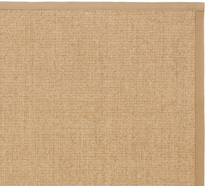color bound natural sisal rug chino pottery barn