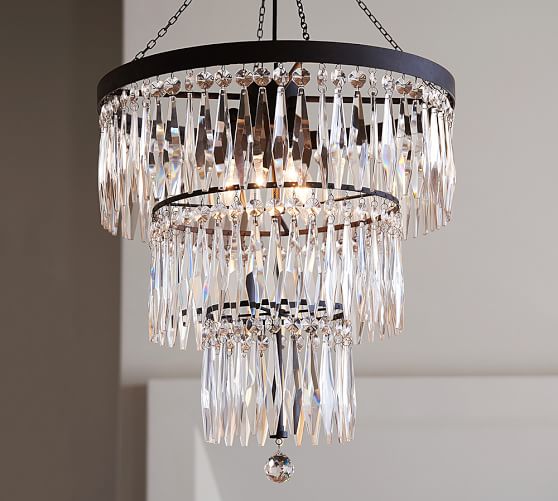 Adele Crystal Large Chandelier Pottery Barn Adele Crystal Large Chandelier