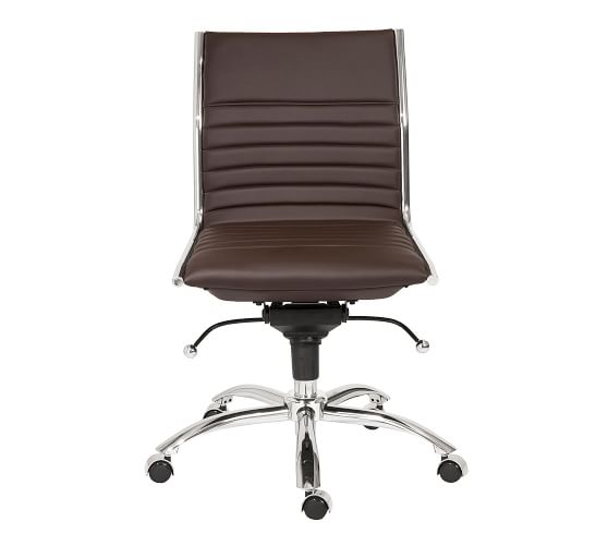 Fowler Armless Swivel Desk Chair Pottery Barn Fowler Armless Swivel Desk Chair