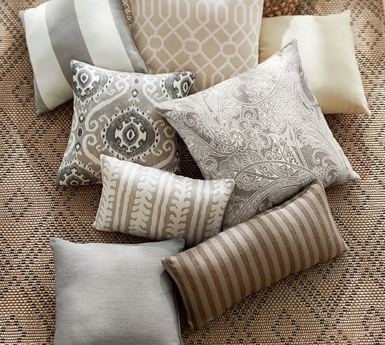sunbrella jaden indoor outdoor pillow pottery barn