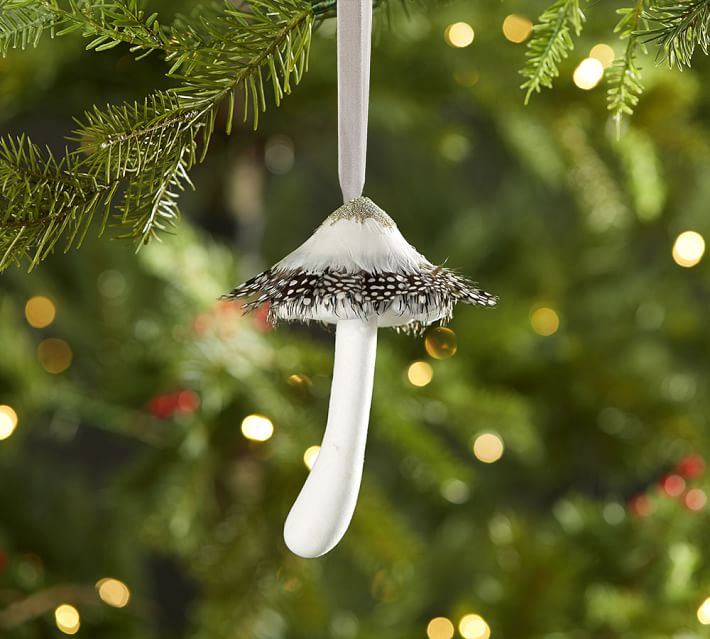 Feather Mushroom Ornament Pottery Barn - Feather Mushroom Ornament Pottery Barn