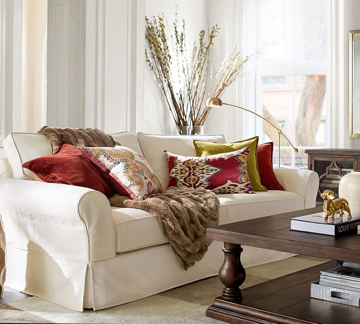 Chenille Jacquard Pillow Covers Pottery Barn