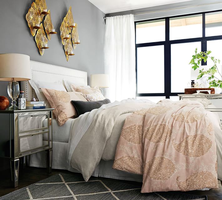Park Mirrored Nightstand Pottery Barn